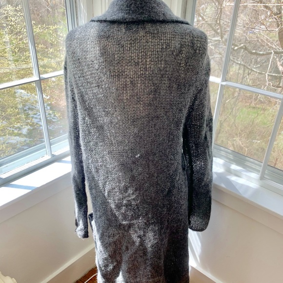 WILFRED feather light long mohair blend cardigan - Picture 5 of 10